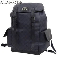 GUCCI(グッチ) オフィディア GGミディアム バックパック リュックサック デイパック GGスプリームキャンバス レザー ネイビー紺 シルバー金具 598140 FABHU 8442 メンズ 40802181390【中古】【アラモード】のサムネイル