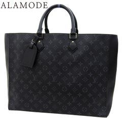 LOUIS VUITTON (Louis Vuitton) Monogram Eclipse Grand Sac Business Bag/Briefcase Tote Bag Monogram Eclipse Black/Gray Gunmetal Hardware M44733 Men's 40802181879 [Used] [Alamode]