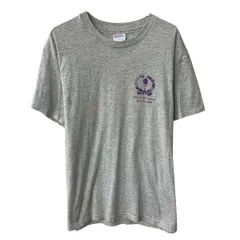90s USA製 Hanes 半袖 プリントTシャツ L ライトグレー ヘインズ プルオーバー 90年代 コットンポリ カットソー 夏物 a806-5824のサムネイル