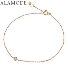 STAR JEWELRY(スタージュエリー) D0.03 ダイヤモンド ピンクゴールド K18PG 0.8g ブレスレット アクセサリー ジュエリー 1PD ピンクゴールド レディース 40802176405【中古】【アラモード】のサムネイル