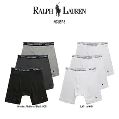 POLO RALPH LAUREN(ポロ ラルフローレン)ボクサーパンツ ロング 長め コットン クラシックフィット ロゴ 3枚組 セット パック メンズ 男性用 下着 NCLBP3のサムネイル