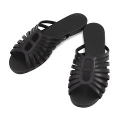 HERMES サンダル ブラック 36.5 - メルカリ