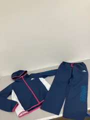 送料無料★美品★adidas アディダス★ウィンドブレーカー　上下セット　ジャケット　パンツ　セットアップ★レディース　Sサイズ★ネイビーピンク　#80611sjk