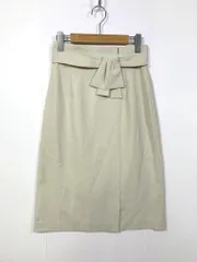 PROPORTION プロポーション ボディドレッシング 定価9570円 ラスティックリボンタイト スカート size3/エクリュ  ■■レディースのサムネイル