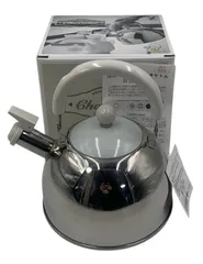 s1070【美品】ヨシカワ ショコラ笛吹きケトル SJ2434 ホワイト 1.8L 日本製 笛吹ケトル やかん ステンレスケトル IH対応 ガス火対応 燕三条 キッチン用品 説明書付きのサムネイル