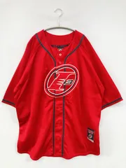 Reebok リーボック シャツ/ブラウス USA XL レッド ジャージ バックプリント ワンポイント ブランドロゴ 刺繍 ライン柄 ミドル丈 半袖 ノーカラー メンズのサムネイル