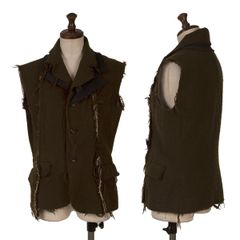 KIMINORI MORISHITA リネン レザー ベスト 52 KIMINORI MORISHITA リネン レザー ベスト 52 - メルカリ