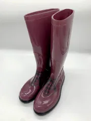 MARC JACOBS マークジェイコブス 長靴 雨靴 プリント レイン ブーツ size37/ワイン ■■レディースのサムネイル