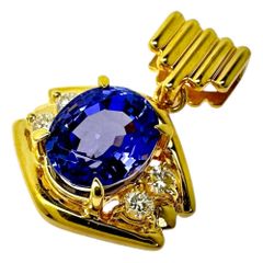 ☆K18 サファイア1.97ct付きデザインペンダント☆ - メルカリ