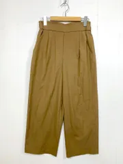 yangany ヤンガニー F-5385 定価16000円+税 ワイド パンツ size38/ベージュ  ■■◎レディース