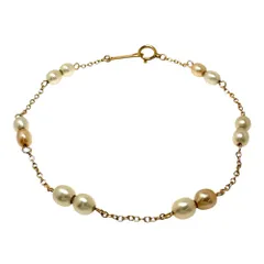 【TASAKI/タサキ】淡水真珠 12珠 ブレスレット K18ゴールド 18金  2.5g 16.5cm レディース 【中古】【真子質店】【NN】のサムネイル