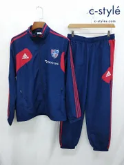 D909 [人気] adidas アディダス トラックジャケット パンツ L ネイビー FC東京 セットアップ X51770 APU013 | ★