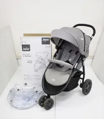 ジョイー ライトトラックス グレーフランネル 41075 Joie LiteTrax 三輪ベビーカー パンクレスタイヤ 生後1ヶ月〜 クリーニング済み B013501tのサムネイル