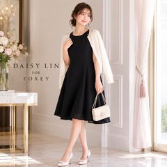 新品未使用✨デイジーリンフォクシー ワンピース ツイード フリンジ 38 M 未使用☆'23年FOXEY/フォクシー デイジーリン ドレス レディフレア38