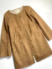 Sonny Label サニーレーベル SLL09-KM09002 フェイクムートンコート ジャケット sizeF/茶 ◆■レディースのサムネイル