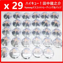 【29個セット】 ハイキュー!! Yummyマスコットトレーディング缶バッジ 田中龍之介 痛バ用 まとめ売り 430f17のサムネイル