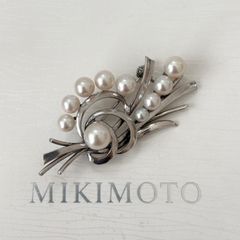 希少✨皇室御用達 MIKIMOTO ミキモト アコヤパール ブローチ 花束