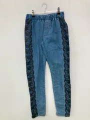 n'or デニムパンツ L ブルー フルレングス レース スキニー・タイト テーパード レギュラー ウエストゴム・紐 リジッド・ワンウォッシュ レディースのサムネイル