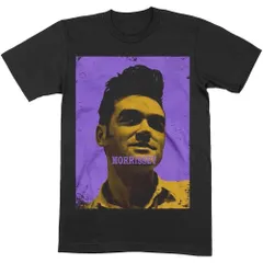 MORRISSEY　モリッシー　THE SMITH　ザ・スミス　Purple & Yellow　半袖フォトプリントTシャツ　バンドT　GILDANボディ　オフィシャル　黒　ブラック　Lサイズ【新品・正規品】【値引き交渉OK！】のサムネイル