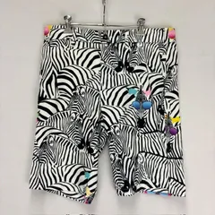 LOUDMOUTH シマウマ フルグラフィック ゴルフウェア ショートパンツⅬ IK762304 08061102 01のサムネイル