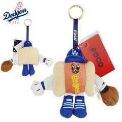 ぬいぐるみ キーホルダーFOCO 公式 ドジャース グッズHOT DOG PLUSH 