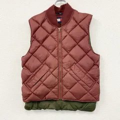 TOMMY HILFIGER　トミーヒルフィガー　キルティングベスト　ダウン80％　赤　レッド　Mサイズ　古着【値引き交渉OK！】のサムネイル