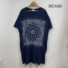 ビームスボーイ CHED バンダナ パッチ Tシャツ ワンピース カットソー ラウンドネック 半袖 ペイズリー柄 レディース 表記無し ISItems【USED】【古着】【中古】50120819のサムネイル