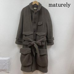 初期 HERILL ヘリル カシミヤ100% ダッフルコート ベージュ 2 - メルカリ