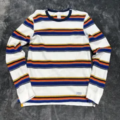 ★【USED】USA古着 adidas Skateboarding アディダス スケートボーディング ボーダー ロンT 長袖Tシャツ コットン100% スケーター ストリート カジュアル オールドアディダス ホワイト マルチカラー メンズ Mサイズ US古着のサムネイル