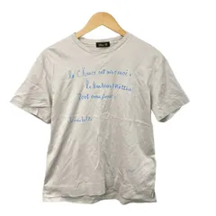 Drawer(ドゥロワー) 半袖Tシャツ レディース - グレーベージュ×ライトブルー クルーネックのサムネイル