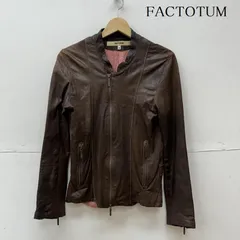ファクトタム シングル ゴート レザー ライダース ジャケット メンズ 46 ISItems【USED】【古着】【中古】50096554のサムネイル