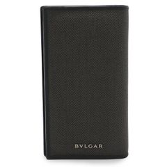 BVLGARI ウィークエンド 二つ折り長財布 ロゴ 型押し PVC レザー
