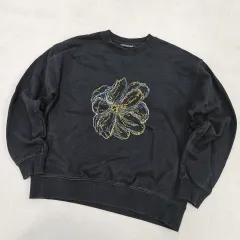 L アンダースンベル フラワー 刺繍 オーバーサイズ スウェット 0609Y2のサムネイル