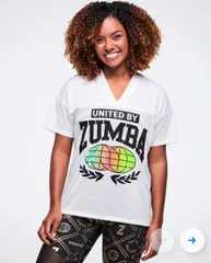 Worldwide V-Neck Mesh Top ズンバ 正規品 ZUMBAのサムネイル
