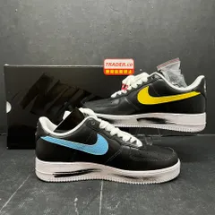 06w18124 NIKE AIR FORCE 1 07 PARANOISE  ナイキ NIKE  28.5cm UK9.5 メンズ  BLACK NEW EMARALD PINKFIRE Ⅱ 28.5cm  スニーカー  【中古品】のサムネイル