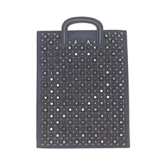 【中古】Christian Louboutin クリスチャン・ルブタン 3165133 トリックトラックラージトートバッグ レディース メンズ バッグ ブラック ブランドのサムネイル