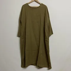 ソイル インド製 ウール リネン 長袖 ボートネック バックギャザーワイドワンピース レディース 2 ISItems【USED】【古着】【中古】50111142のサムネイル