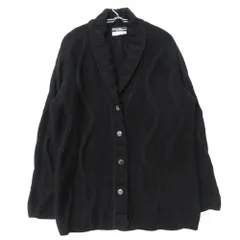 Salvatore Ferragamo サルヴァトーレフェラガモ カーディガン ケーブルニット ショールカラー 厚地 長袖 トップス ブラック L レディース 【中古】のサムネイル