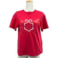 エルメス HERMES プリントTシャツ レッド コットン レディース 半袖Ｔシャツのサムネイル