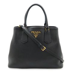 ゆ*ん様 PRADA プラダ 2WAY ハンドバッグ ショルダーバッグ 黒 - メルカリ