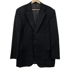 ZEGNA/Ermenegildo Zegna(ゼニア/エルメネジルド ゼニア) ジャケット メンズ - 黒×ライトグレー 長袖/ストライプ/秋/冬のサムネイル