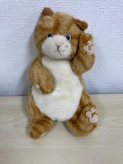 ホワッツマイケル レトロ サンアロー ぬいぐるみ 猫 寝そべり - メルカリ