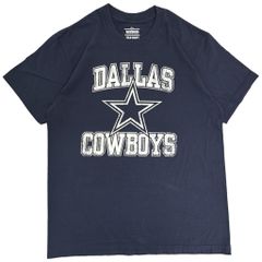NFL 달라스 카우보이즈 반소매 T셔츠 프로 팀 아메프트 네이비(맨즈 LARGE) 중고 헌 옷 Y3049