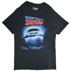 BACK TO THE FUTURE 백 투 더 퓨처 데로리안 T 셔츠 무비 블랙 (맨즈 S) 중고 헌 옷 Y3130
