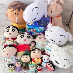 크레용 신짱 봉제인형 대량 정리 판매 20점 세트 초기 연대물 크리스마스 신짱 마스코트 다수 20