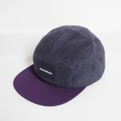 DESCENDANT ディセンダント BOX 5PANEL CAP ボックスロゴ フリース ジェット キャップ 帽子 サイズF 紫703Q★2のサムネイル