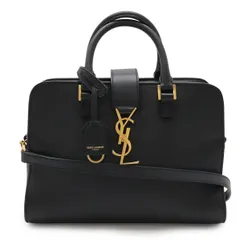 SAINT LAURENT PARIS サン ローラン パリ YSL イブサンローラン ベイビーカバス ハンドバッグ 2WAY ショルダーバッグ レザー ブラック 黒 372087のサムネイル