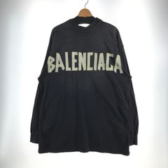 BALENCIAGA テープロゴ ロングTシャツ - メルカリ