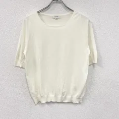 SCAPA　スキャパ　コットンニットセーター　アイボリー　42サイズ　古着【値引き交渉OK！】のサムネイル