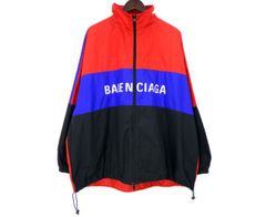 BALENCIAGA トラックジャケット 44サイズ グレー/ブラック/レッド
